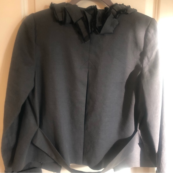 Rebecca Taylor women’s jacket size 10 new with tags gray and black work to date - Picture 5 of 11